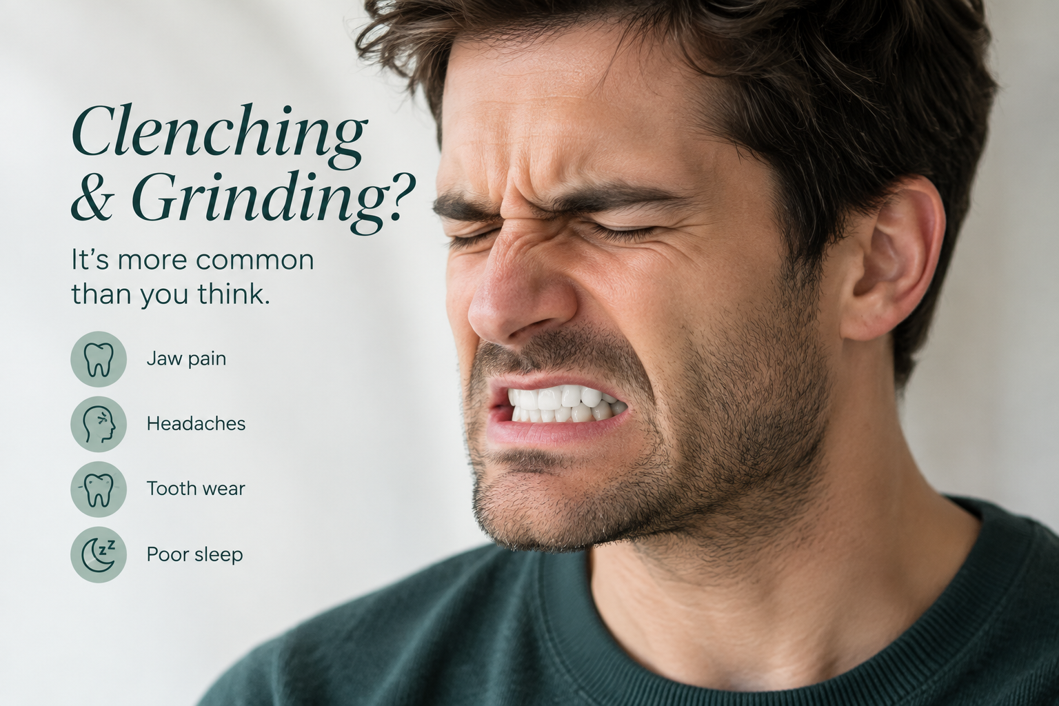 Jaw clenching and masseter muscle activity